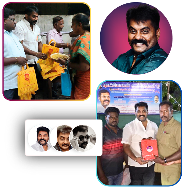 உழவர்கரை பகுதி தலைவர் – மக்களுடன் இணைந்த படம்